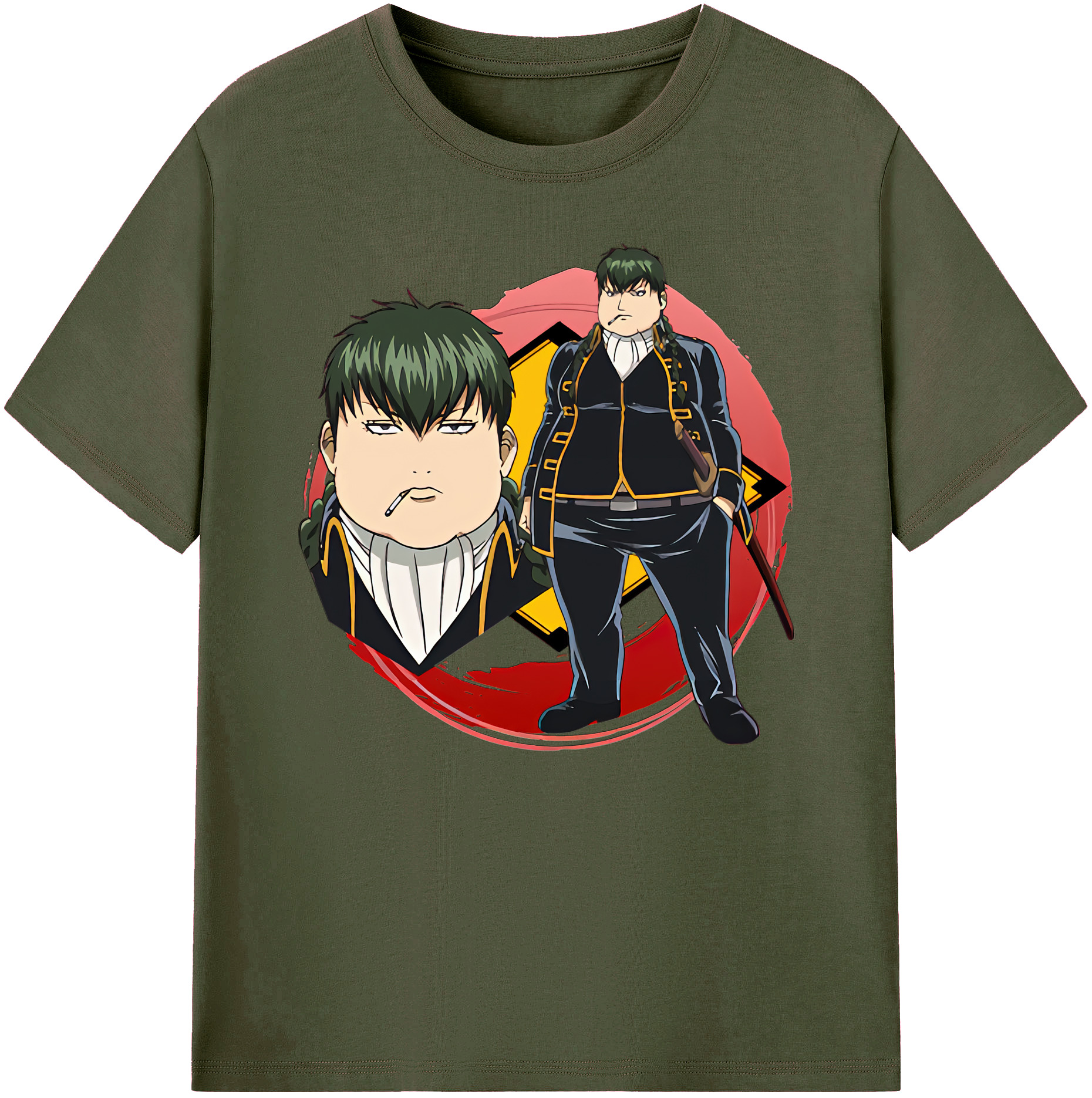 （画像用） ぎんたま 坂田銀時（さかたぎんとき） 神楽 志村新八（しむら しんぱち） GINTAMA Sakata Gintoki Kagura Shimura Shinpachi 綿100％ メンズ半袖Tシャツ｜肌触りやわらか＆通気性